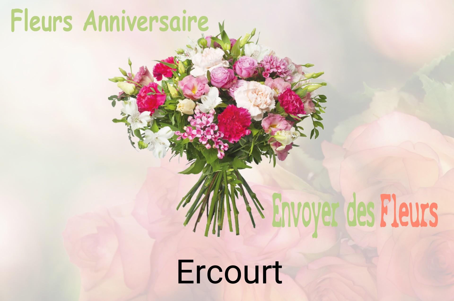 Bouquet de fleurs d’anniversaire livré à Ercourt