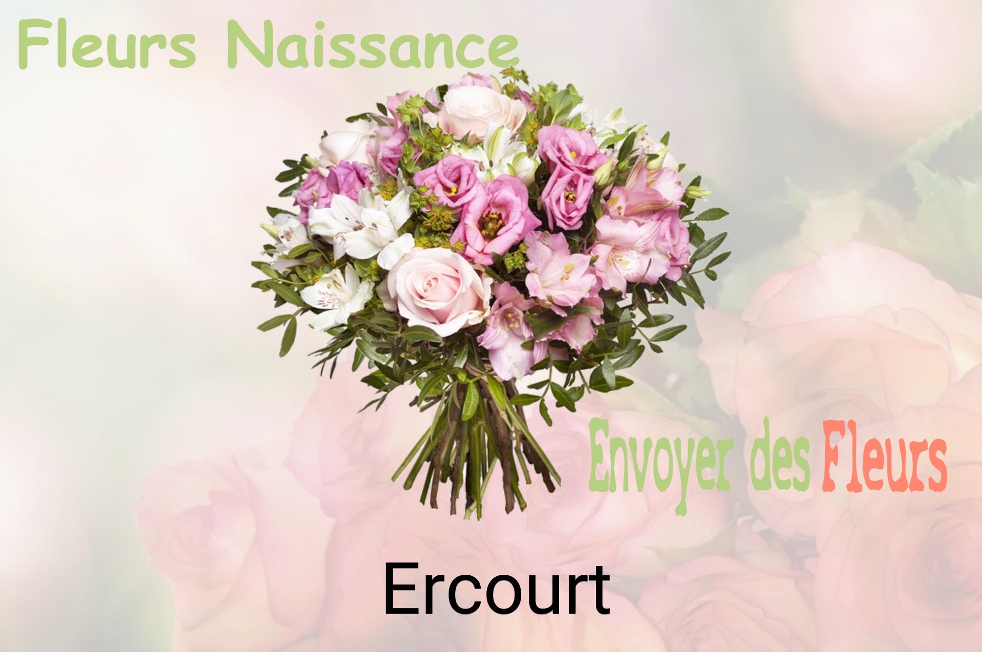Bouquet de fleurs de naissance livré à Ercourt
